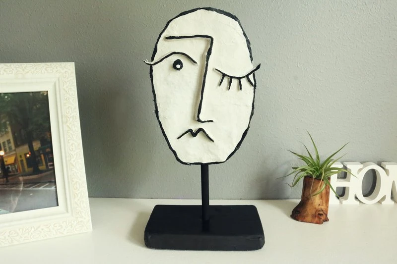 Abstract Face Sculpture